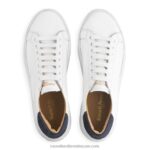 ⁦حذاء رياضي ساتورن فلاتفورم 8840R72 أبيض نحيف Russell And Bromley⁩ - الصورة ⁦3⁩