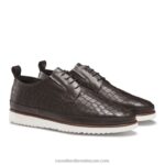⁦حذاء رياضي سان كارلو ديربي من الدانتيل الهجين 8840R480 بني رجال Russell And Bromley⁩ - الصورة ⁦2⁩