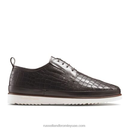 حذاء رياضي سان كارلو ديربي من الدانتيل الهجين 8840R480 بني رجال Russell And Bromley