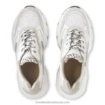 ⁦حذاء رياضي صافرة عداء أبي 8840R58 أبيض نحيف Russell And Bromley⁩ - الصورة ⁦3⁩