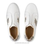 ⁦حذاء رياضي مخطط فلاتفورم 8840R11 أبيض نحيف Russell And Bromley⁩ - الصورة ⁦3⁩