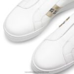 ⁦حذاء رياضي مخطط فلاتفورم 8840R11 أبيض نحيف Russell And Bromley⁩ - الصورة ⁦4⁩