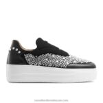 حذاء رياضي مزين بدون أربطة 8840R13 أسود نحيف Russell And Bromley