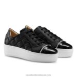 ⁦حذاء رياضي Esplanade برباط 8840R62 أسود نحيف Russell And Bromley⁩ - الصورة ⁦2⁩