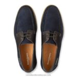 ⁦حذاء سطح السفينة بريميوم ميدواي 8840R485 أزرق رجال Russell And Bromley⁩ - الصورة ⁦3⁩