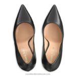 ⁦حذاء كورت بكعب نصل 100 نقطة 8840R134 أسود نحيف Russell And Bromley⁩ - الصورة ⁦3⁩