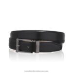 حزام سالسا سليم 30 ملم 8840R664 أسود رجال Russell And Bromley
