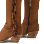 ⁦حفيف على الركبة الغربية 8840R365 تان نحيف Russell And Bromley⁩ - الصورة ⁦3⁩