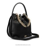 ⁦حقيبة دلو بسلسلة أيقونية 8840R748 أسودRussell And Bromley⁩ - الصورة ⁦2⁩