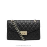 حقيبة كتف سلسلة كبيرة quiltchain 8840R669 أسودRussell And Bromley