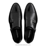 ⁦راهب البتولا مشبك مزدوج 8840R604 أسود رجال Russell And Bromley⁩ - الصورة ⁦3⁩