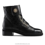رينجاروسيس حذاء مبطن برباط 8840R282 أسود نحيف Russell And Bromley