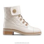 رينجاروسيس حذاء مبطن برباط 8840R284 أبيض نحيف Russell And Bromley