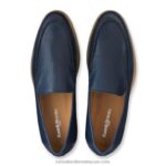 ⁦زينو نسج ختم الانزلاق على 8840R567 أزرق رجال Russell And Bromley⁩ - الصورة ⁦3⁩