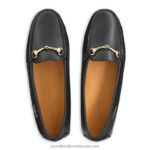 ⁦سائق بيازا snaffle تقليم 8840R227 أسود نحيف Russell And Bromley⁩ - الصورة ⁦3⁩