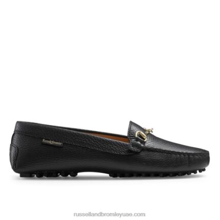 سائق بيازا snaffle تقليم 8840R227 أسود نحيف Russell And Bromley