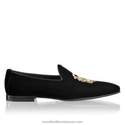 سليبون مطرز باروك 8840R578 أسود رجال Russell And Bromley