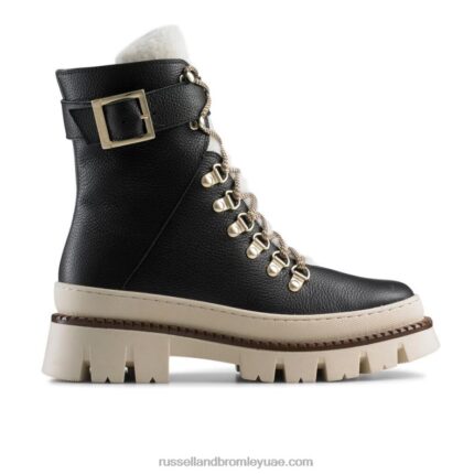 سنودونيا حذاء المشي وحيد المتباين 8840R277 أسود نحيف Russell And Bromley