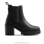 شركة مرحبا الكعب القتالية تشيلسي 8840R275 أسود نحيف Russell And Bromley