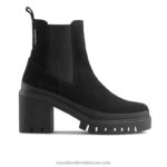 شركة مرحبا الكعب القتالية تشيلسي 8840R283 أسود نحيف Russell And Bromley