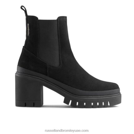 شركة مرحبا الكعب القتالية تشيلسي 8840R283 أسود نحيف Russell And Bromley