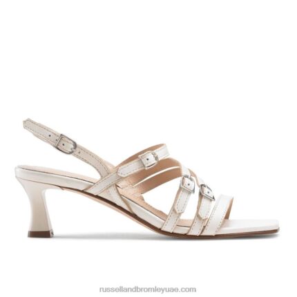 صندل بإبزيم سترابي شعاع الشمس 8840R123 أبيض نحيف Russell And Bromley