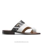 صندل بارولو مفتوح من الأمام 8840R540 أبيض رجال Russell And Bromley