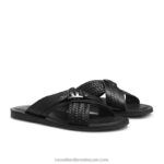 ⁦صندل بختم نسج الرؤية 8840R502 أسود رجال Russell And Bromley⁩ - الصورة ⁦2⁩