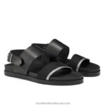 ⁦صندل برباط خلفي فاب 8840R512 أسود رجال Russell And Bromley⁩ - الصورة ⁦2⁩