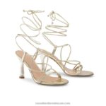 ⁦صندل برباط على شكل تنين 8840R161 ذهب نحيف Russell And Bromley⁩ - الصورة ⁦2⁩