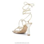 ⁦صندل برباط على شكل تنين 8840R161 ذهب نحيف Russell And Bromley⁩ - الصورة ⁦3⁩