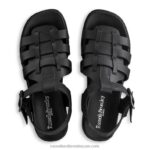 ⁦صندل بورتلاند الصياد 8840R402 أسود نحيف Russell And Bromley⁩ - الصورة ⁦3⁩