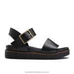 صندل بوسطن رياضي فلاتفورم 8840R381 أسود نحيف Russell And Bromley