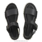 ⁦صندل بيرلجام من جزئين 8840R385 أسود نحيف Russell And Bromley⁩ - الصورة ⁦3⁩