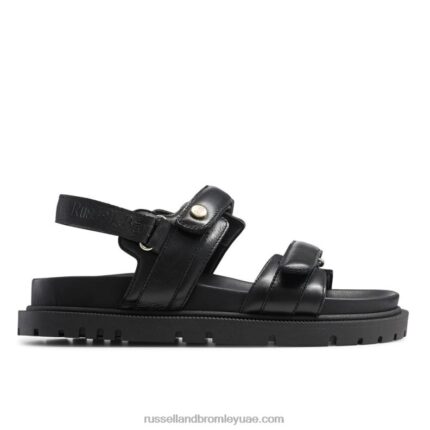 صندل تراكس بنعل مشقوق 8840R374 أسود نحيف Russell And Bromley