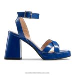 صندل ذو نعل سميك groovybaby 8840R156 أزرق نحيف Russell And Bromley