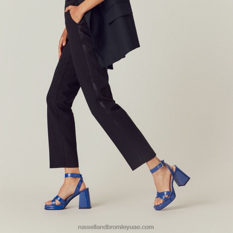 ⁦صندل ذو نعل سميك groovybaby 8840R156 أزرق نحيف Russell And Bromley⁩ - الصورة ⁦4⁩