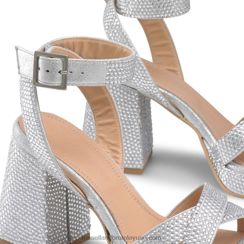 ⁦صندل ذو نعل سميك groovybaby 8840R95 معدني نحيف Russell And Bromley⁩ - الصورة ⁦4⁩