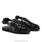 ⁦صندل سان كونو بإبزيم مغلق من الأمام 8840R529 أسود رجال Russell And Bromley⁩ - الصورة ⁦2⁩