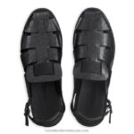 ⁦صندل سان كونو بإبزيم مغلق من الأمام 8840R529 أسود رجال Russell And Bromley⁩ - الصورة ⁦3⁩