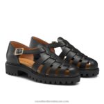 ⁦صندل صياد مكتنزة 8840R248 أسود نحيف Russell And Bromley⁩ - الصورة ⁦2⁩