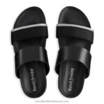 ⁦صندل فاب لاين بغطاء للرأس 8840R506 أسود رجال Russell And Bromley⁩ - الصورة ⁦3⁩