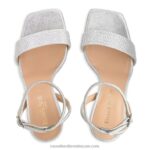 ⁦صندل كوزمو بكعب 8840R168 فضة نحيف Russell And Bromley⁩ - الصورة ⁦3⁩