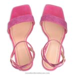 ⁦صندل كوزمو بكعب 8840R186 لون القرنفل نحيف Russell And Bromley⁩ - الصورة ⁦3⁩