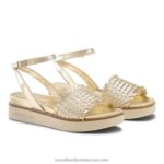 ⁦صندل من الجلد الطبيعي 8840R379 معدني نحيف Russell And Bromley⁩ - الصورة ⁦2⁩