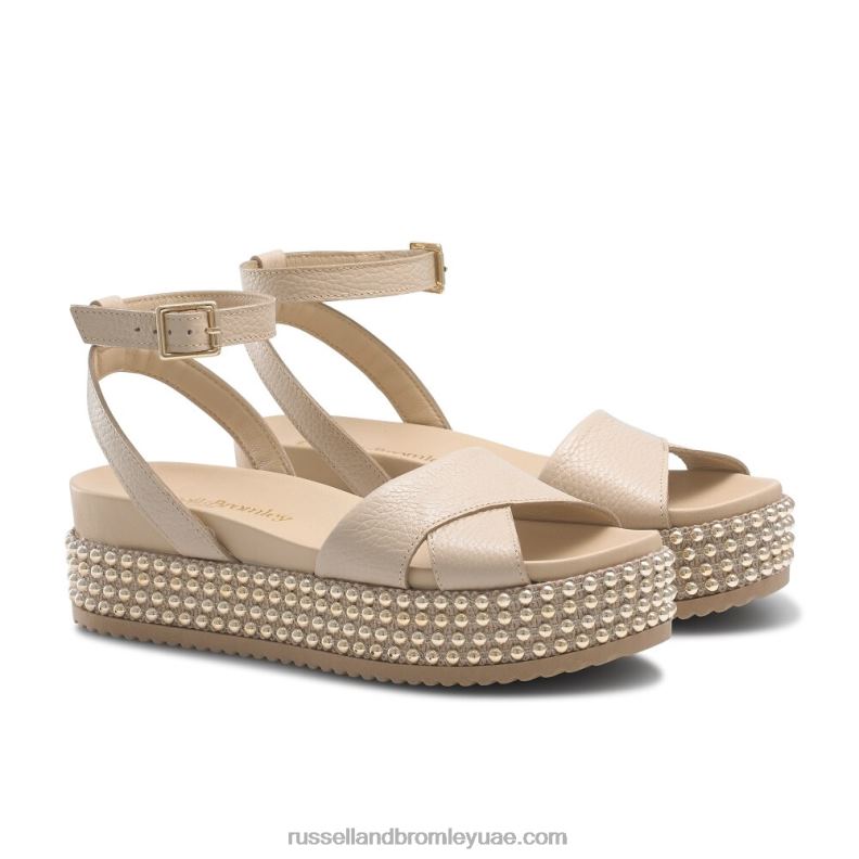 ⁦صندل منجم goldmine flatform 8840R375 احمر خدود نحيف Russell And Bromley⁩ - الصورة ⁦2⁩