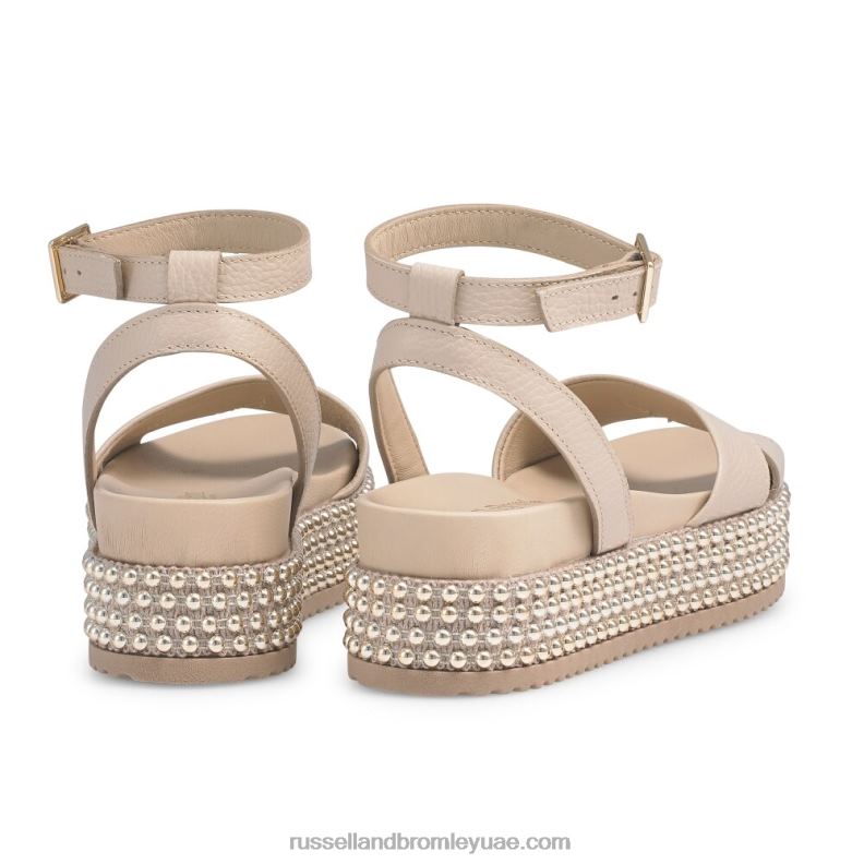 ⁦صندل منجم goldmine flatform 8840R375 احمر خدود نحيف Russell And Bromley⁩ - الصورة ⁦4⁩