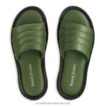 ⁦صندل منزلق فاخر 8840R516 أخضر رجال Russell And Bromley⁩ - الصورة ⁦3⁩