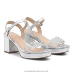 ⁦صندل منصة discoqueen 8840R119 معدني نحيف Russell And Bromley⁩ - الصورة ⁦2⁩