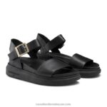⁦صندل ميرامار فلاتفورم 8840R378 أسود نحيف Russell And Bromley⁩ - الصورة ⁦2⁩